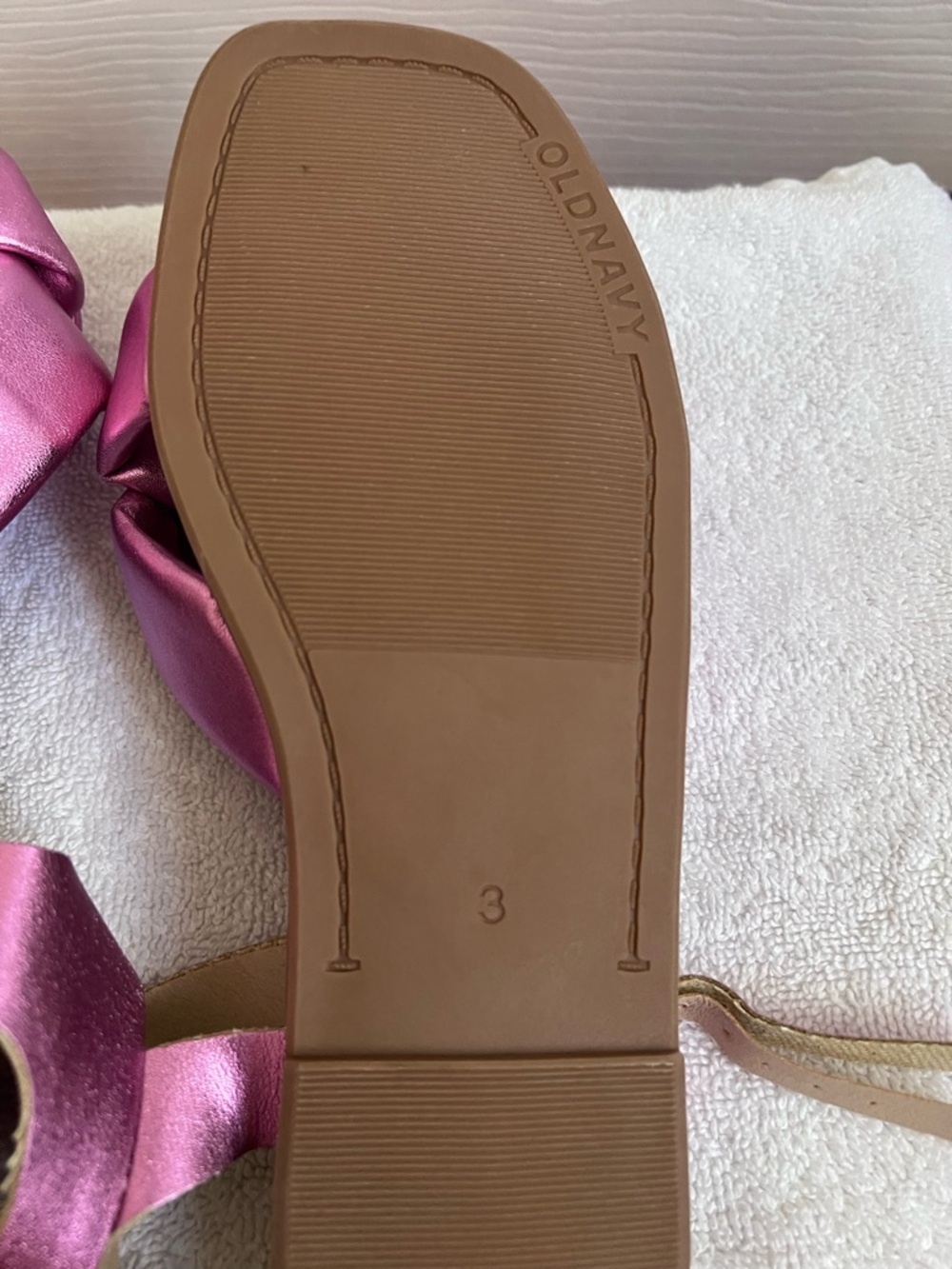 Metallic Pink Knot Strap kids - Picture 3 of 4